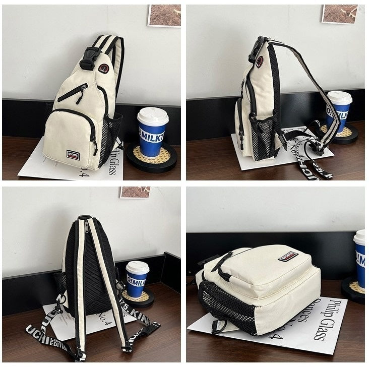 19*6*34CM Snoopy Cartoon Print Large Capacity Backpack Shoulder Bag Chest Crossbody Bag