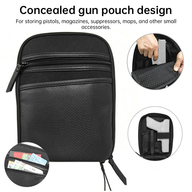 Tactical Concealed Carry Sling Bag - Shoulder Mag Holster, Hunting Waist Pack & Soft Pistol Protective Case