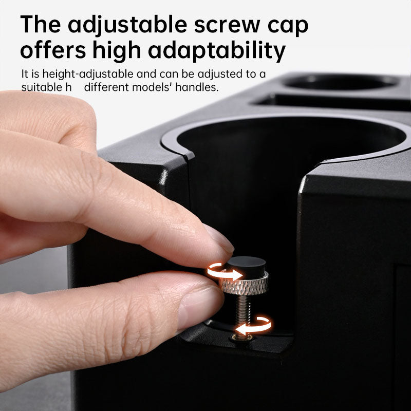 Universal Coffee Tamping Station: 51/53/54/58mm Distributor & Tamper Stand with Multi-Functional Storage Rack